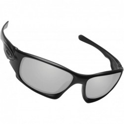 Sport 100% Precise-Fit Replacement Sunglass Lenses Ten X OO9128 - Polarized Metallic Silver Mirror - CH18CK772IY $18.15