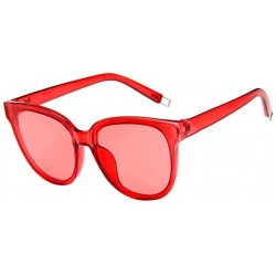 Oversized Vintage Sunglasses for Women - Oversized UV 400 Protection Sun Glasses Plastic Frame Mirrored Shades - H - CF196EUG...