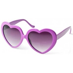 Oversized Love Heart Sunglasses Mod Women Fashion Shades RED BLACK WHITE - Red - C5115UIIZLP $11.19