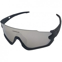 Round Polarized Sports Sunglasses Cycling Glasses Baseball Fishing Golf Driving Goggle - 03black&graylenes - CB18YZWHRQM $14.01
