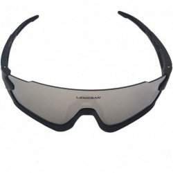 Round Polarized Sports Sunglasses Cycling Glasses Baseball Fishing Golf Driving Goggle - 03black&graylenes - CB18YZWHRQM $14.01
