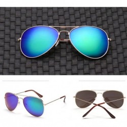 Sport Women Men Sunglasses Retro Glasses Unisex Holiday Casual Fashion Vintage Oversize Metal Frame Gradient Eyewear - CR196N...