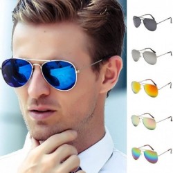 Sport Women Men Sunglasses Retro Glasses Unisex Holiday Casual Fashion Vintage Oversize Metal Frame Gradient Eyewear - CR196N...