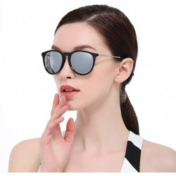 Oversized Luxury Polarized Sunglasses Women Men Gold Rose Mirror Sun Glasses Vintage Shades UV400 Oculos Lunette - Blue - CX1...