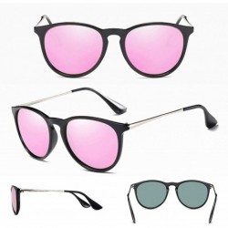 Oversized Luxury Polarized Sunglasses Women Men Gold Rose Mirror Sun Glasses Vintage Shades UV400 Oculos Lunette - Blue - CX1...
