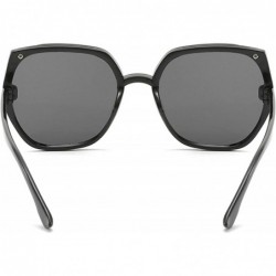 Sport Classic style Sunglasses for Men or Women PC UV400 Sunglasses - Black - CF18T2TX7E2 $12.67