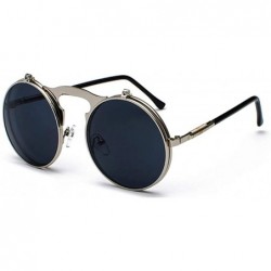 Goggle Sunglasses Yellow Accessories Glasses - Silver With Black - CD18WQKR68Z $47.46