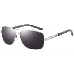 Aviator Polarized sunglasses Men's box Sunglasses driving glasses - C - C118QQ2DLAZ $62.75