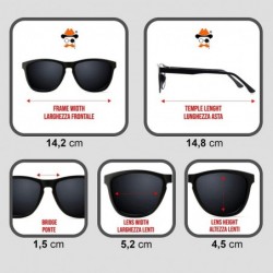 Rectangular Sunglasses - Fashion mod. PHOENIX - man woman EXCLUSIVE vintage aviator COOL FLAT - Black - CB18Z6IXGWQ $34.88