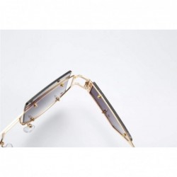Oversized Square Oversized Sunglasses Classic Fashion Style sun glassses for Women - C2 - C418ZUESHIT $7.40