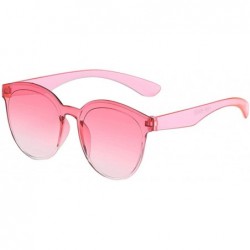 Rimless Fashion Jelly Design Style Sunglasses Classic Retro Sunglasses Resin Lens Sunglasses Ladies Shades - Unisex - CA199Y3...