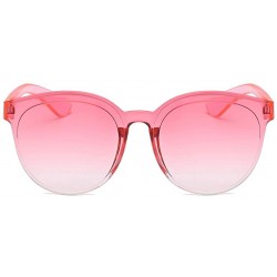 Rimless Fashion Jelly Design Style Sunglasses Classic Retro Sunglasses Resin Lens Sunglasses Ladies Shades - Unisex - CA199Y3...