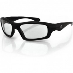 Wrap ZANheadgear EZSE001C Seattle Sunglass - Black Frame With Clear Lens - CF11I3XJBMV $18.69