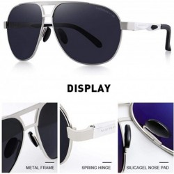 Aviator DESIGN Men Classic Polarized Sunglasses Male Pilot Sun Glasses Big C01 Black - C01 Black - C018XE0YHKH $12.08