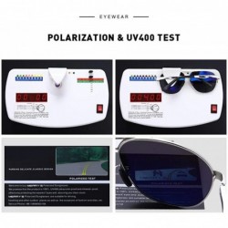 Aviator DESIGN Men Classic Polarized Sunglasses Male Pilot Sun Glasses Big C01 Black - C01 Black - C018XE0YHKH $12.08
