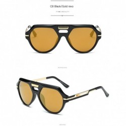 Square Vintage Square Sunglasses Women Brand Designer Sexy Retro Big Frame 997229Y - Gold - CD18522TXN8 $14.96