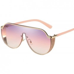 Oversized Women Oversized Irregular Shape Sunglasses Stylish Eyewear Sun Glasses Outdoor Glasses - E - C218X7GR7X0 $20.32