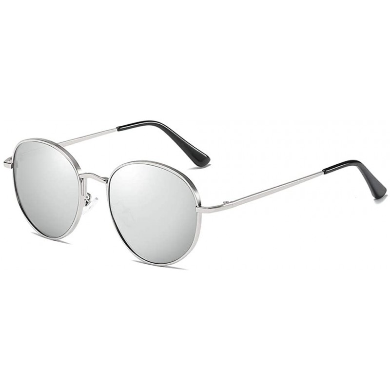 Round Sunglasses Unisex Polarized 100% UV Blocking Fishing and Outdoor Driving Glasses Round Metal Frame Retro - CT18W7N7TMR ...