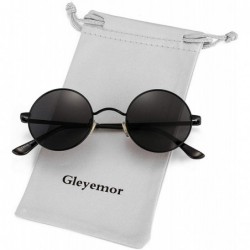 Sport 2-Pack John Lennon Style Round Sunglasses for Men Women Polarized Small Circle Sun Glasses - CZ192EE3S4Z $15.66