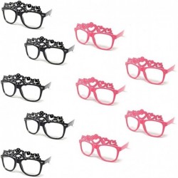 Wayfarer Novelty Kids Fashion Sunglasses Packs 100% UV Protection - See Shapes & Colors - Pink and Black - CX18E4ASWOY $26.41