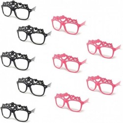 Wayfarer Novelty Kids Fashion Sunglasses Packs 100% UV Protection - See Shapes & Colors - Pink and Black - CX18E4ASWOY $14.25