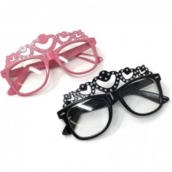 Wayfarer Novelty Kids Fashion Sunglasses Packs 100% UV Protection - See Shapes & Colors - Pink and Black - CX18E4ASWOY $14.25