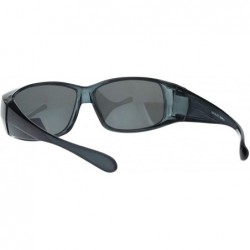 Rectangular Polarized Anti Glare Womens Fitover OTG 57mm Sunglasses - Grey - C112BWPGNEZ $13.97