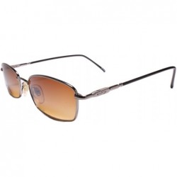 Rectangular Deadstock Genuine Vintage 90s Style Hip Hop Rectangle Sunglasses - Gunmetal - CT18WEC56EY $27.10