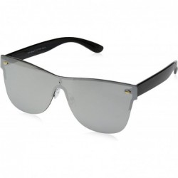 Shield Future Shield Sunglasses - Silver/Mirror - C6185IQ75HY $13.40
