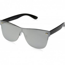 Shield Future Shield Sunglasses - Silver/Mirror - C6185IQ75HY $25.77