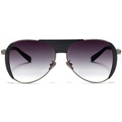 Round diamond Glasses glasses Fashion Sunglasses - Black&silver - CQ18R486X2L $13.76