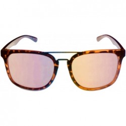 Square Mens Matte Tortoise Brown Square Plastic Sunglass- Smoke Lens PE84. 1 - CK18W0R6IND $20.57