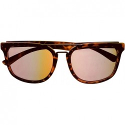 Square Mens Matte Tortoise Brown Square Plastic Sunglass- Smoke Lens PE84. 1 - CK18W0R6IND $20.57