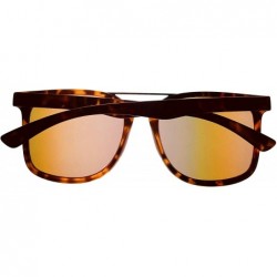 Square Mens Matte Tortoise Brown Square Plastic Sunglass- Smoke Lens PE84. 1 - CK18W0R6IND $20.57