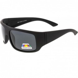 Wrap High Octane Collection"Copenhagen" Unisex Polarized Sunglasses - Black - CC18GYTDURX $13.07