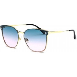 Aviator Fashion new sunglasses- ladies coated sunglasses retro sunglasses - F - CP18S70C52A $36.41