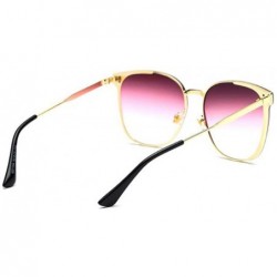 Aviator Fashion new sunglasses- ladies coated sunglasses retro sunglasses - F - CP18S70C52A $36.41