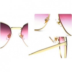 Aviator Fashion new sunglasses- ladies coated sunglasses retro sunglasses - F - CP18S70C52A $36.41