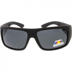 Wrap High Octane Collection"Copenhagen" Unisex Polarized Sunglasses - Black - CC18GYTDURX $13.07
