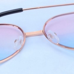 Oval 2pcs Heart Sunglasses Love Heart Fashion Eyewear Heart Sunglasses Glasses for Man Women Adult (Pink with Blue) - C9194W2...