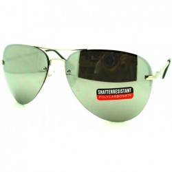 Rimless Color Mirrored Mirror Lens Rimless Tear Drop Luxury Fashion Pilot Sunglasses Mirror - CQ11LZBE5CJ $12.76