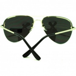 Rimless Color Mirrored Mirror Lens Rimless Tear Drop Luxury Fashion Pilot Sunglasses Mirror - CQ11LZBE5CJ $12.76