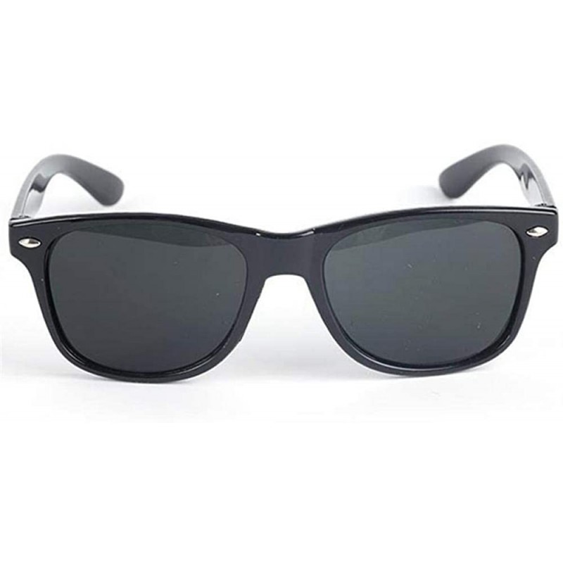 Aviator 2019 Fashion Brand Kids Sunglasses Child Black Sun Glasses Anti-uv Baby Green - Black - CZ18YKTRCO3 $9.97