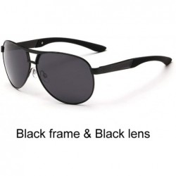 Semi-rimless Men Polarized Sunglasses Driving Pilot Sunglass Man Eyewear Sun Glasses - C1 - CA194OE77ID $45.03