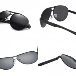 Semi-rimless Men Polarized Sunglasses Driving Pilot Sunglass Man Eyewear Sun Glasses - C1 - CA194OE77ID $18.51