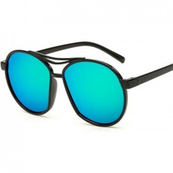 Goggle Sunglasses Color Film Men's Sunglasses Large Frame Fashion Sunglasses For Men And Women - CJ18TMRNDEO $18.05