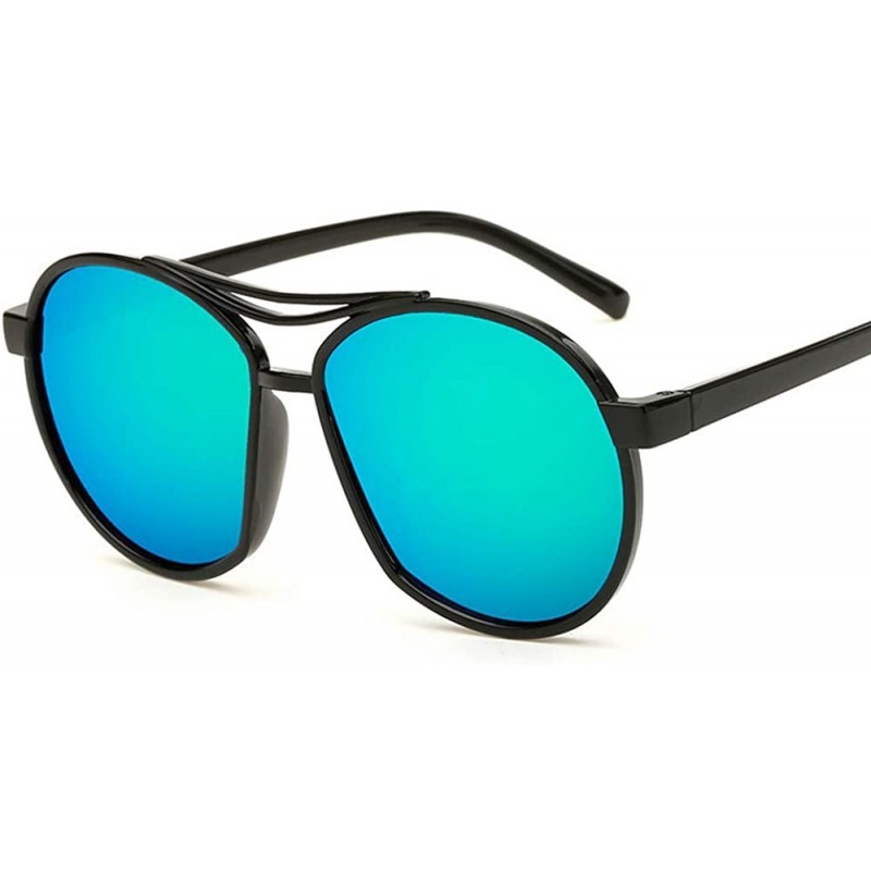 Goggle Sunglasses Color Film Men's Sunglasses Large Frame Fashion Sunglasses For Men And Women - CJ18TMRNDEO $11.62