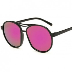 Goggle Sunglasses Color Film Men's Sunglasses Large Frame Fashion Sunglasses For Men And Women - CJ18TMRNDEO $11.62