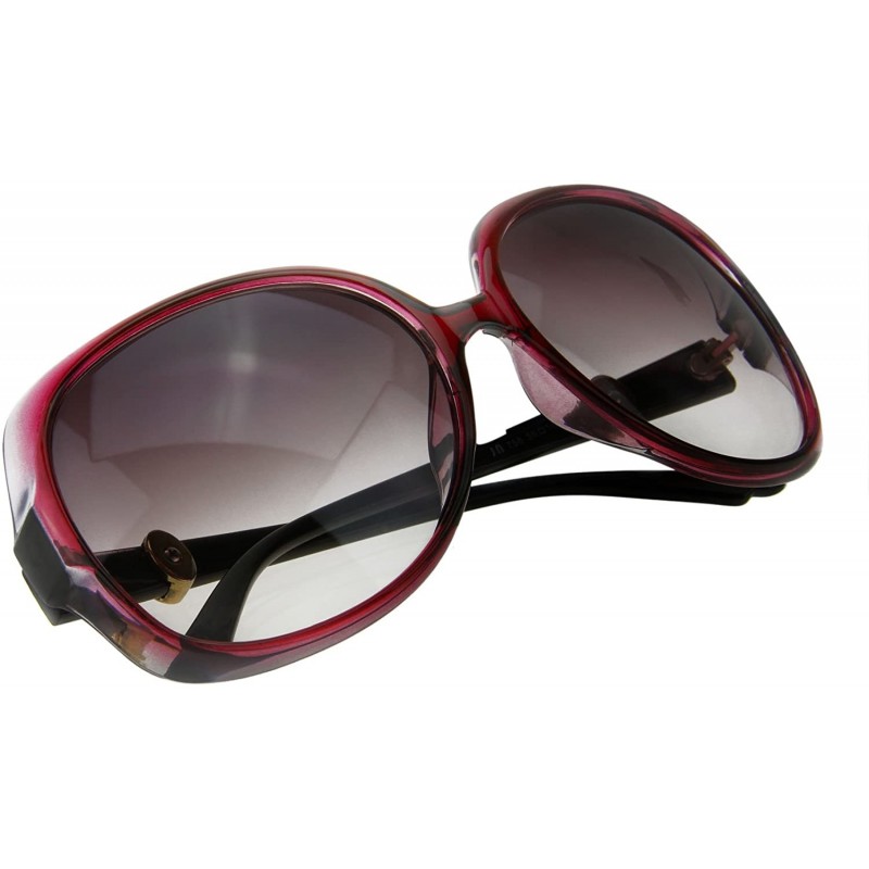 Sport Unisex Sunglasses Vintage Style-UV Protection and Durable Plastc Frame - Purple - CY11KUTGTG7 $7.36