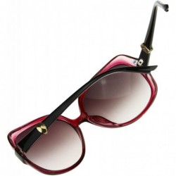Sport Unisex Sunglasses Vintage Style-UV Protection and Durable Plastc Frame - Purple - CY11KUTGTG7 $7.36